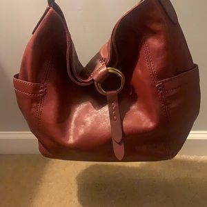 Red Frye Hobo Bag